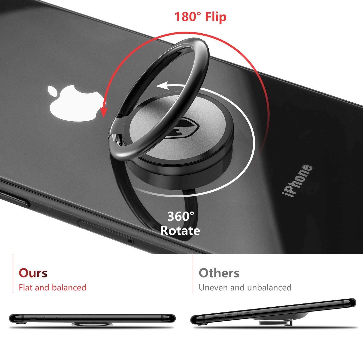 Support De Ceinture Magnétique Pour Téléphone - Clip Métal, Corde à Ressort, Accès Mains Libres