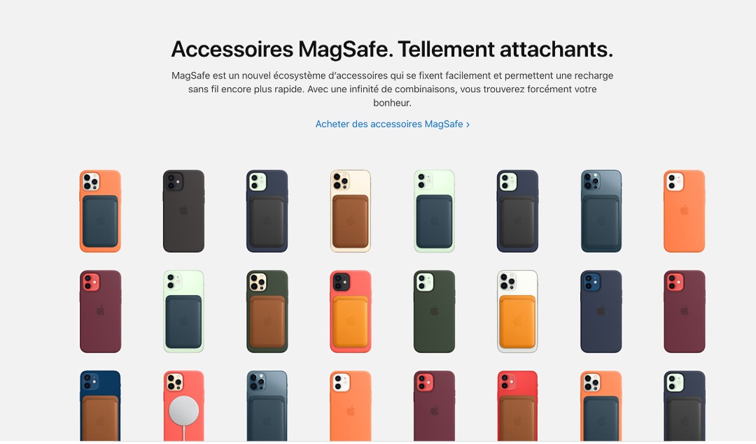 Porte-cartes en cuir avec MagSafe pour iPhone • Arizona
